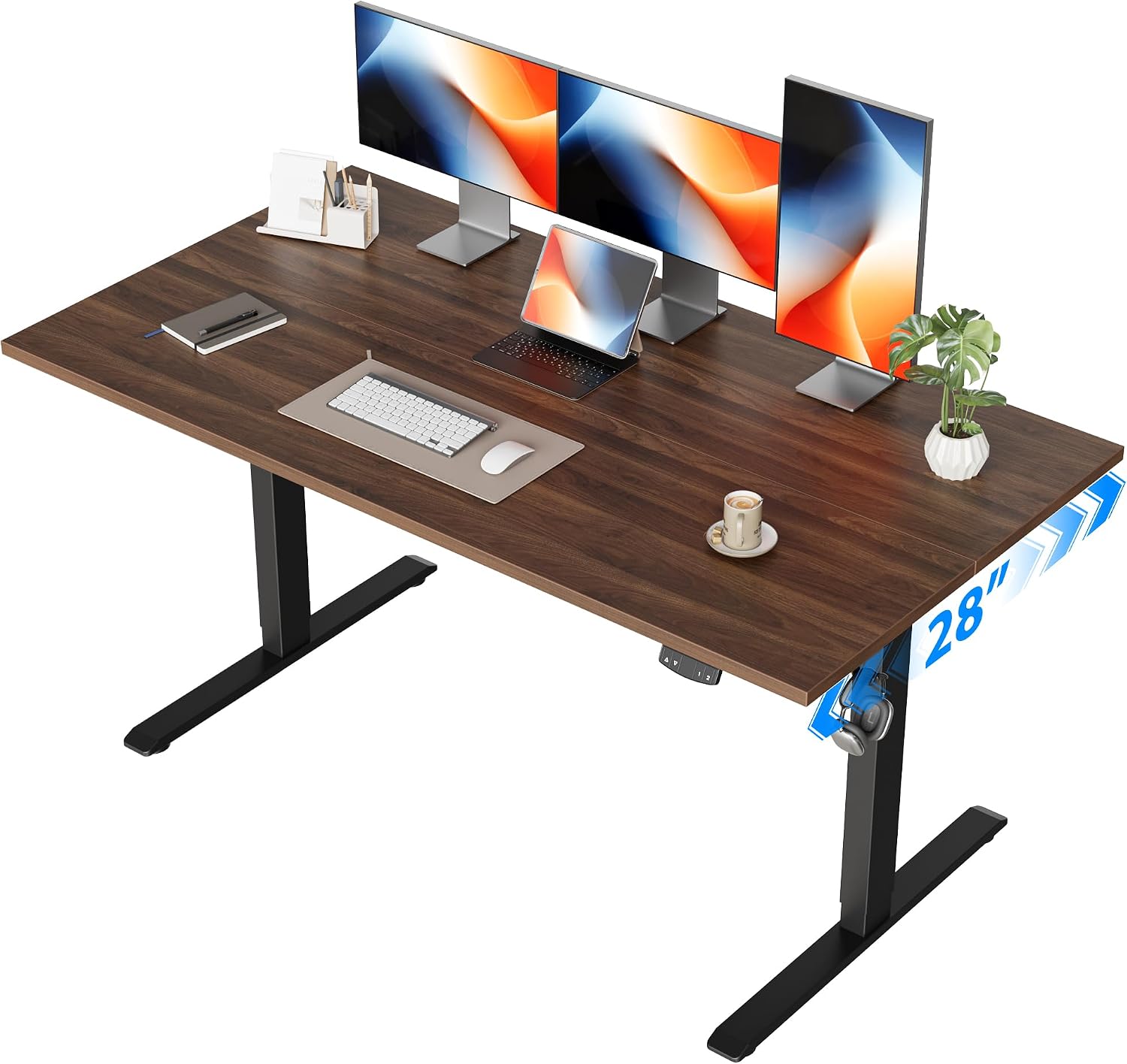 Electric Standing Desk, 55 x 2 - Home Office Work Table 评论和价格