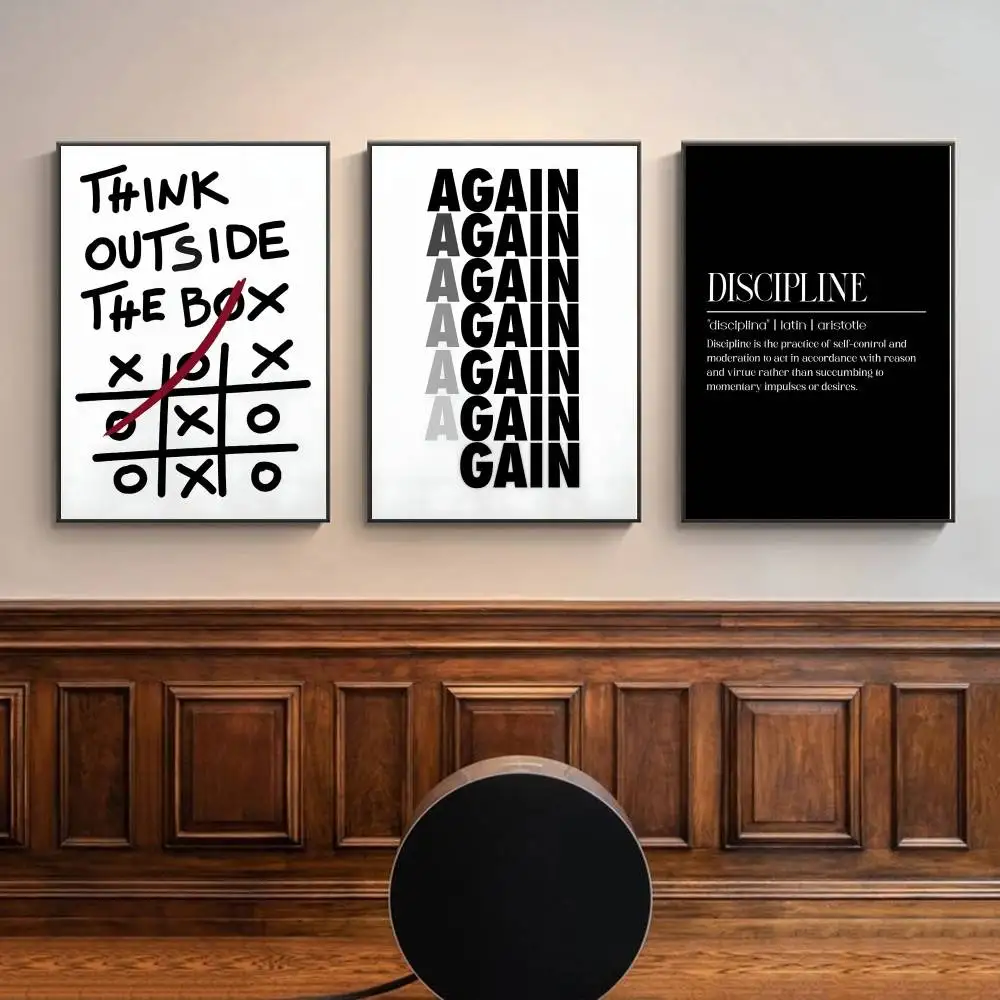 Black White Inspirational Text - Home Office Room Inspiration 评论和价格