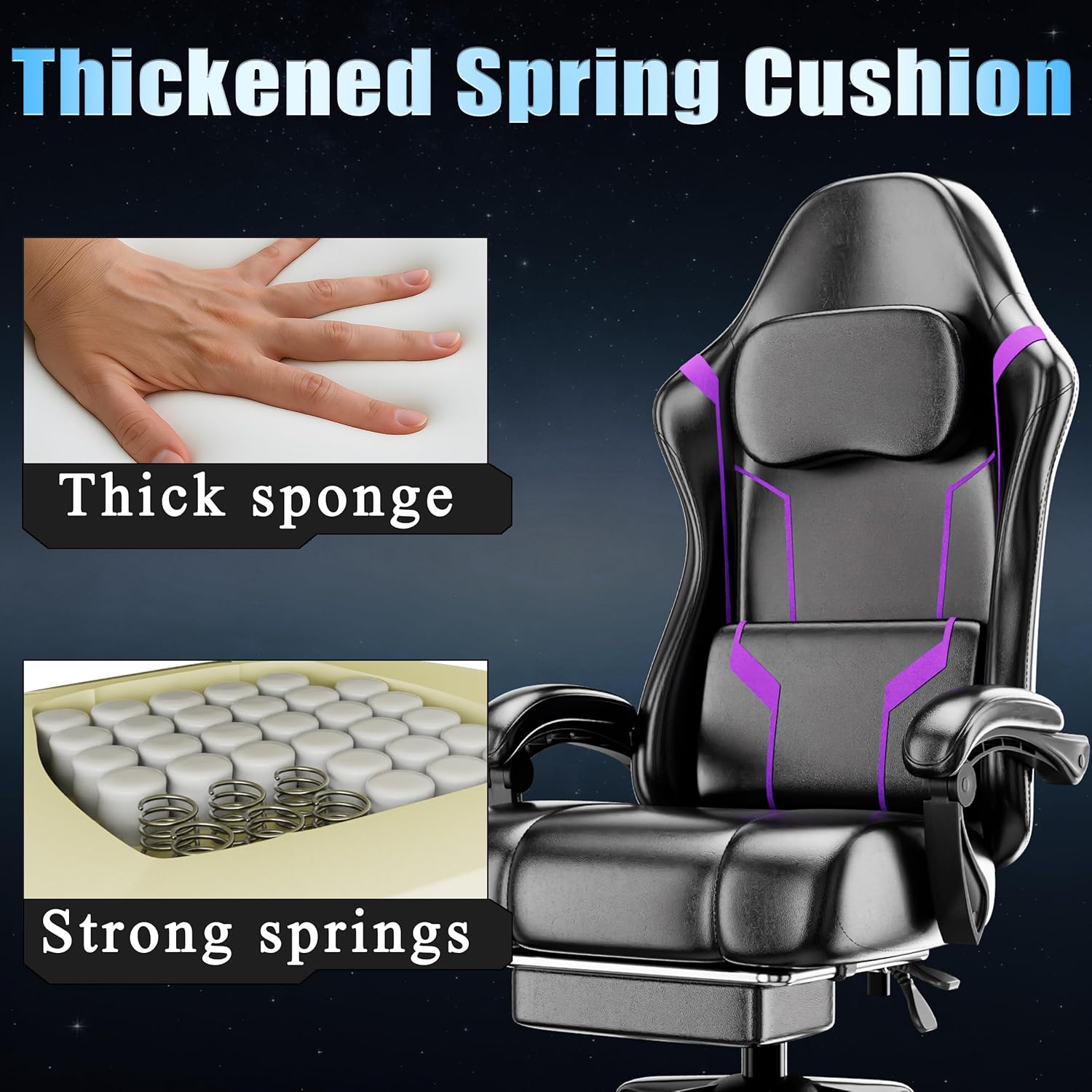 Ergonomic Gaming Chair with Po - Ergonomic Office Chair 评论和价格