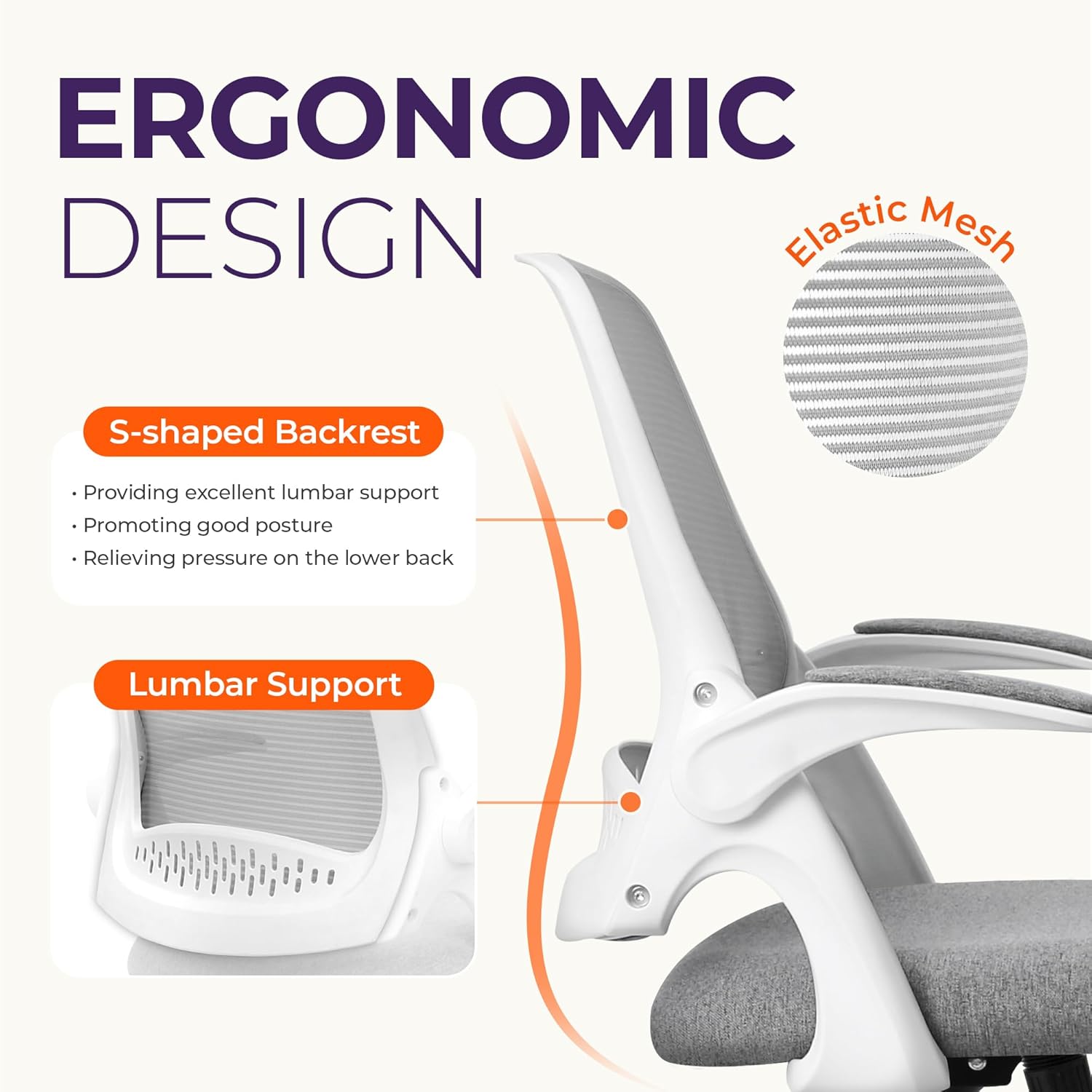 Ergonomic Mesh Office Chair wi - Ergonomic Office Chair 评论和价格