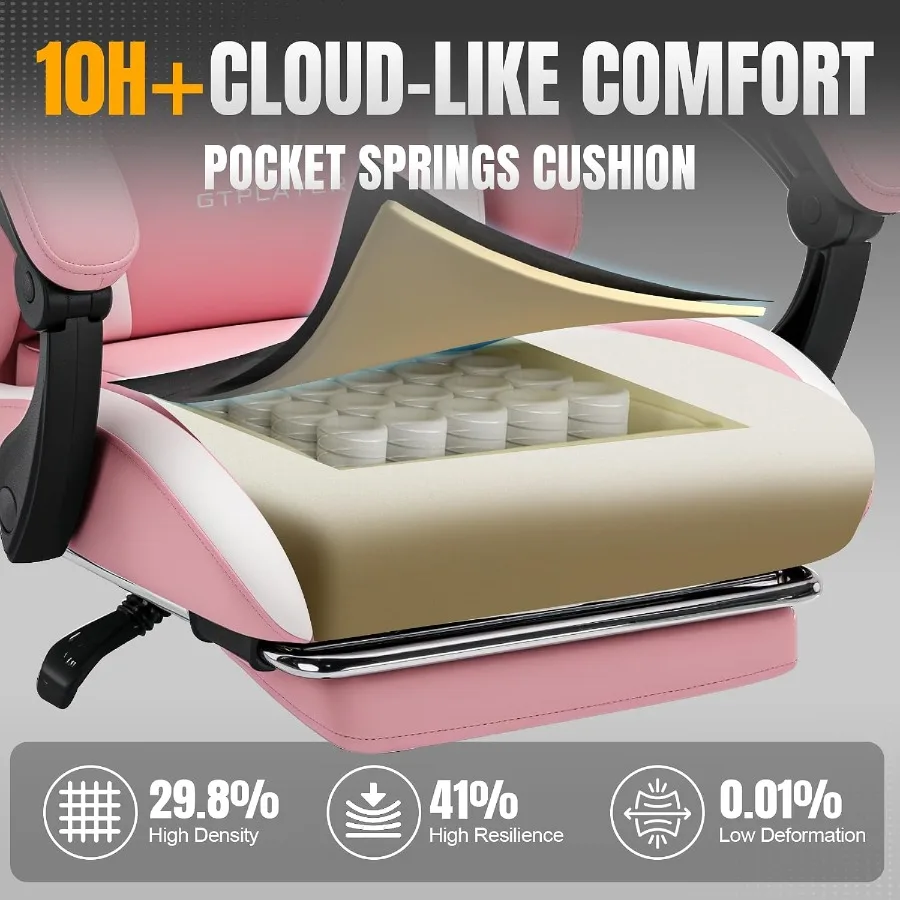 Gaming Chair with Foot Rest Po - Ergonomic Office Chair 评论和价格